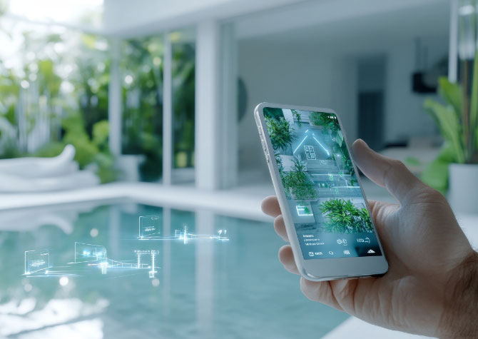 Modern smart-home upgrades in a renovated space